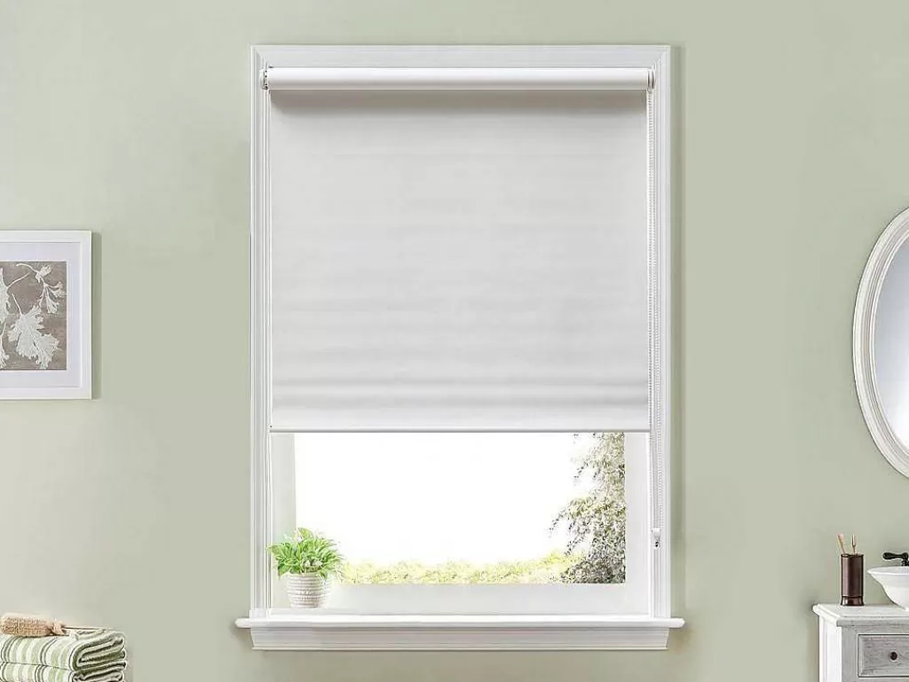 Persianas De Interior*Vente-unique Store De Rolo Opaco Em Poliester - 120 X 180 Cm - Branco - Marrila