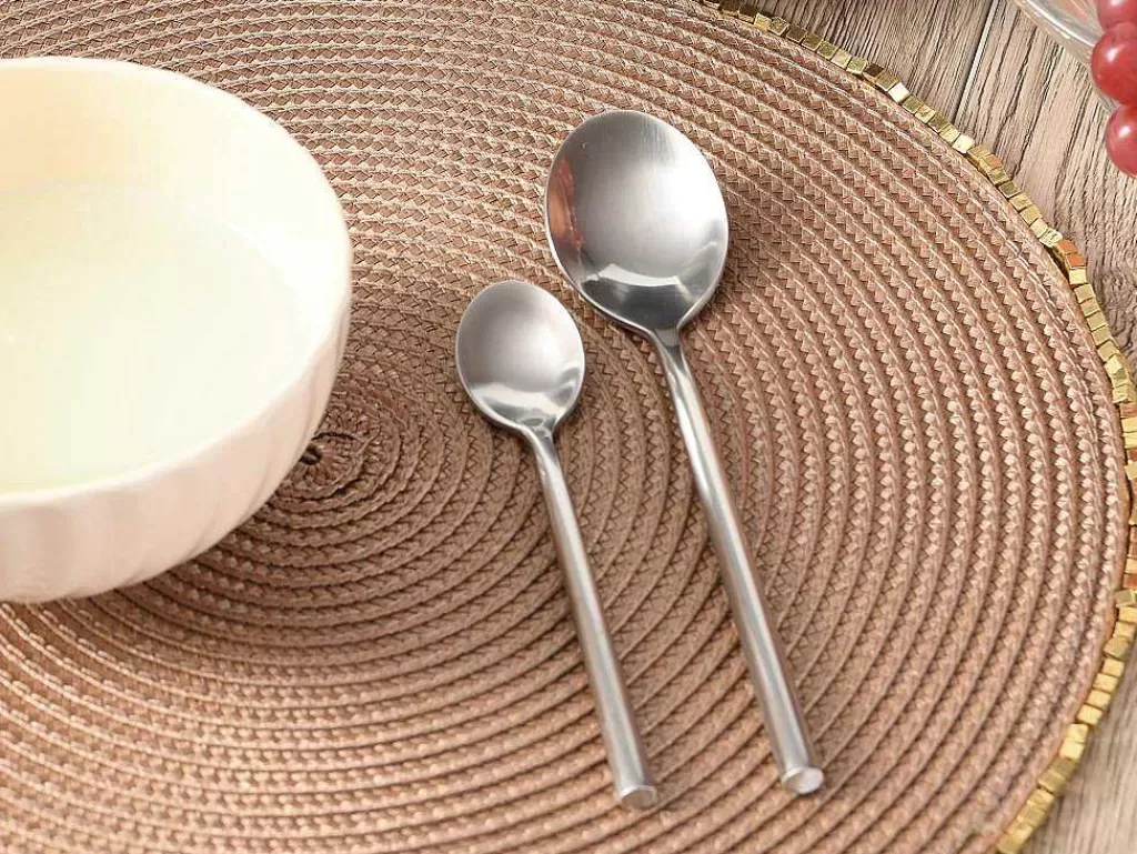 Louça E Utensílios De Cozinha*OZAIA Talheres 16 Pecas Em Aco Inoxidavel Cor Prateado Mate - Almunia