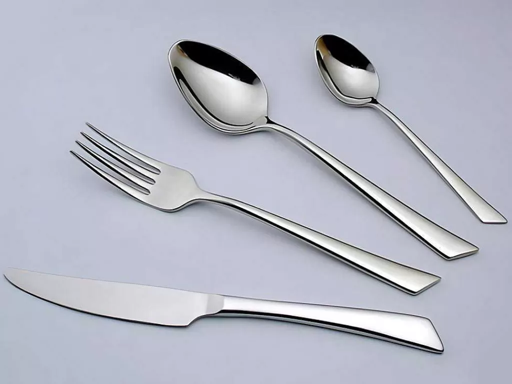 Louça E Utensílios De Cozinha*OZAIA Talheres 24 Pecas Em Inox Grazia - Acabamento Espelhado - Cor Prata