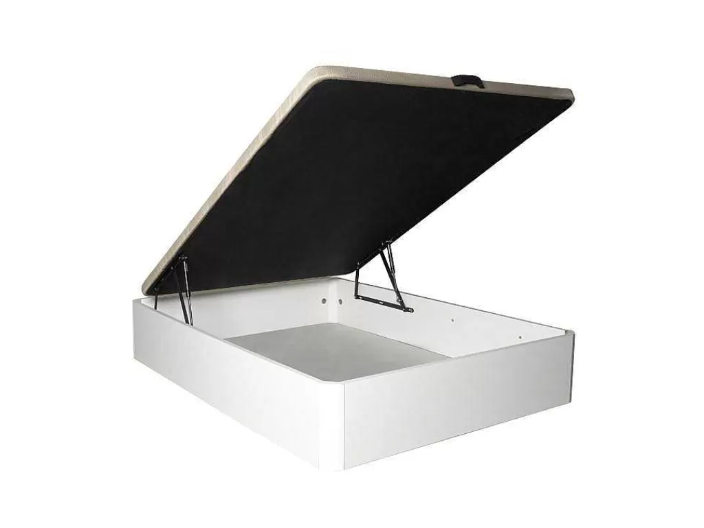 Cama De Adulto*Saldosystocks Tampa Estofada Dobravel Para Canape Madeira 3D 25 Branco 135X190Cm Atenas