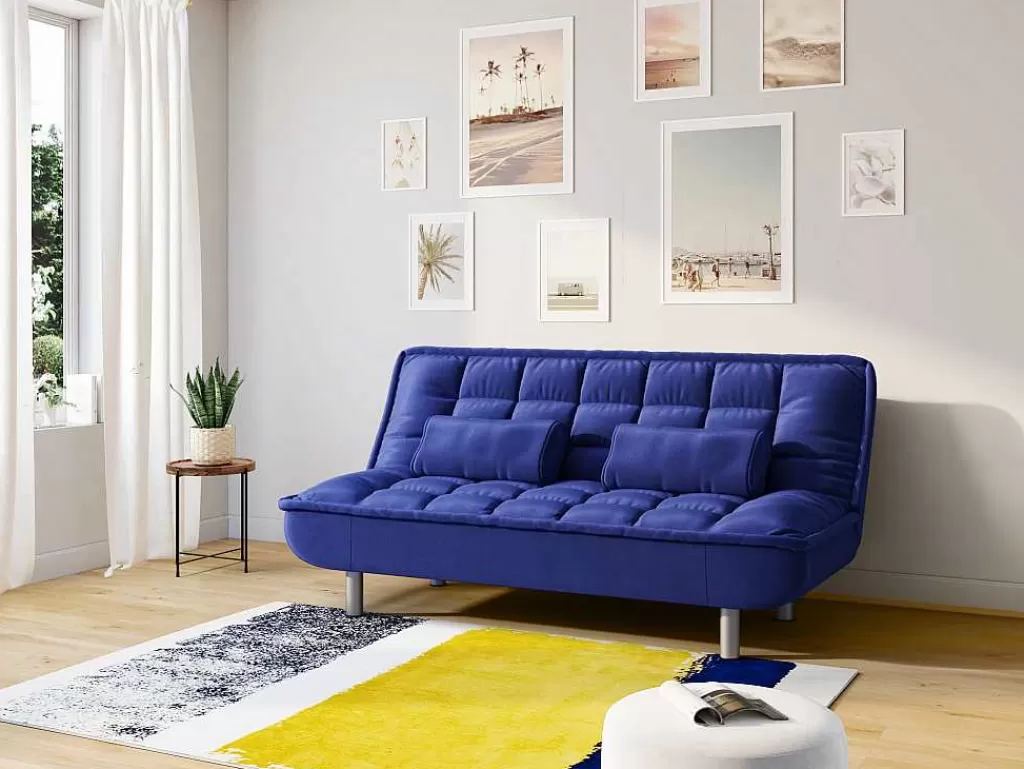 Tapete Pequeno*OZAIA Tapete Camden - Poliester - 120 X 170 Cm - Mostarda, Azul-Marinho, Cinza
