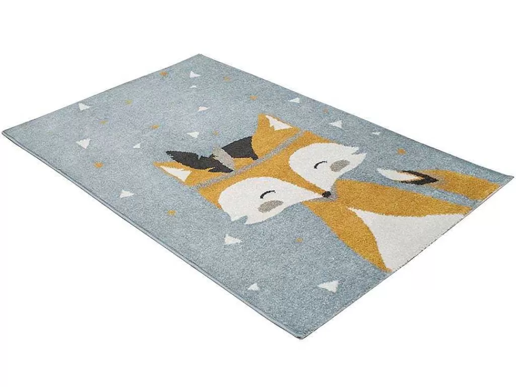 Tapete De Criança*OZAIA Tapete De Criança Com Padrao Raposa 100 X 150 Cm Multicolor - Junio