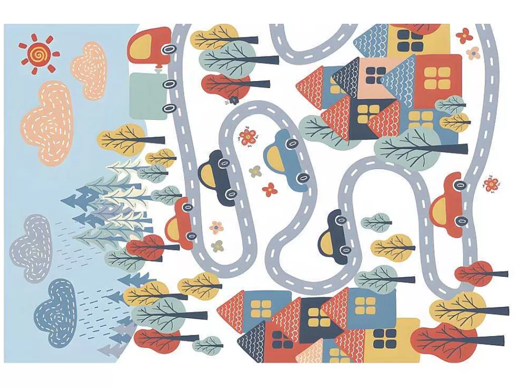 Tapete De Criança*OZAIA Tapete De Vinil Para Criança De 120 X 180 Cm Multicolor - Camini
