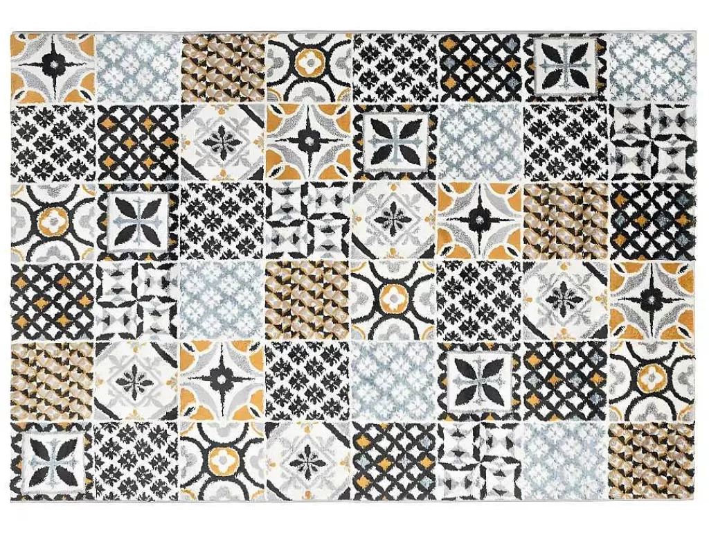 Tapete Pequeno*OZAIA Tapete Efeito Azulejo De Cimento 120 X 170 Cm Multicolor - Ornico