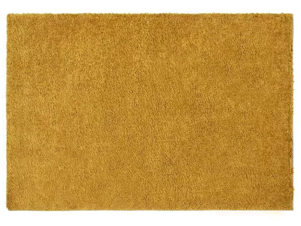 Tapete Shaggy*OZAIA Tapete Felpudo De Pelos Compridos 160 X 230 Cm Amarelo Mostarda - Milinio