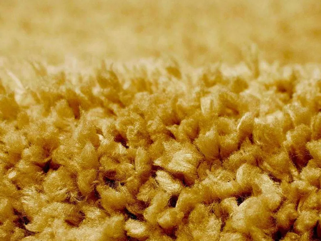 Tapete Shaggy*OZAIA Tapete Felpudo De Pelos Compridos 160 X 230 Cm Amarelo Mostarda - Milinio