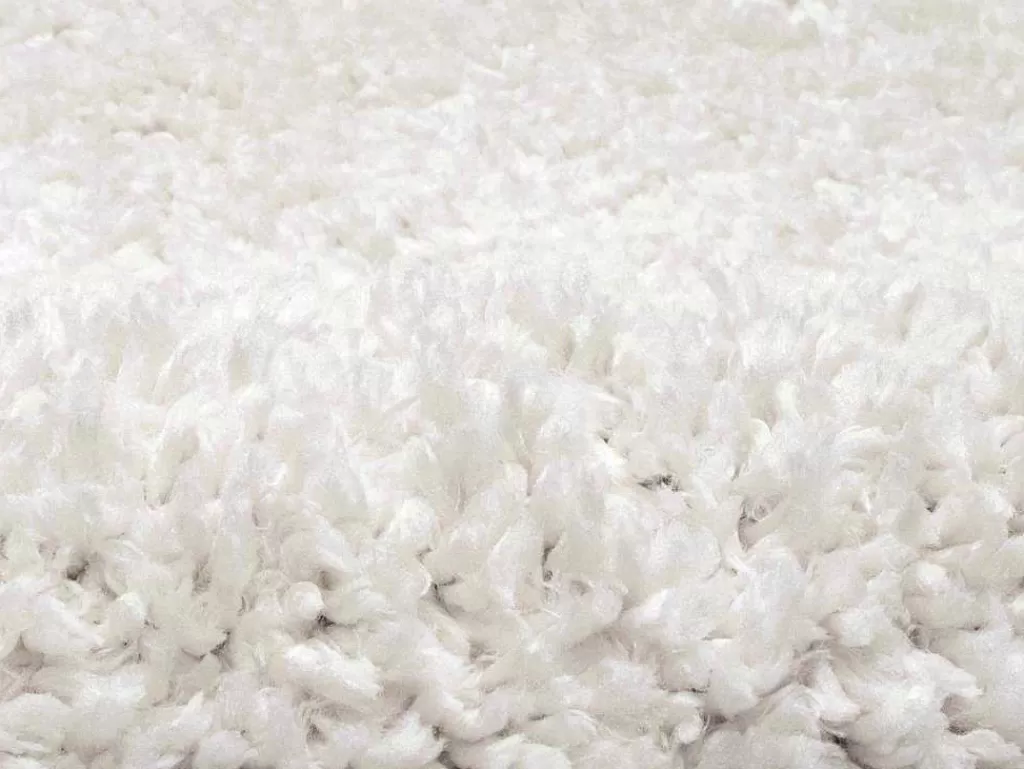 Tapete Shaggy*OZAIA Tapete Felpudo De Pelos Compridos 160 X 230 Cm Branco - Milinio