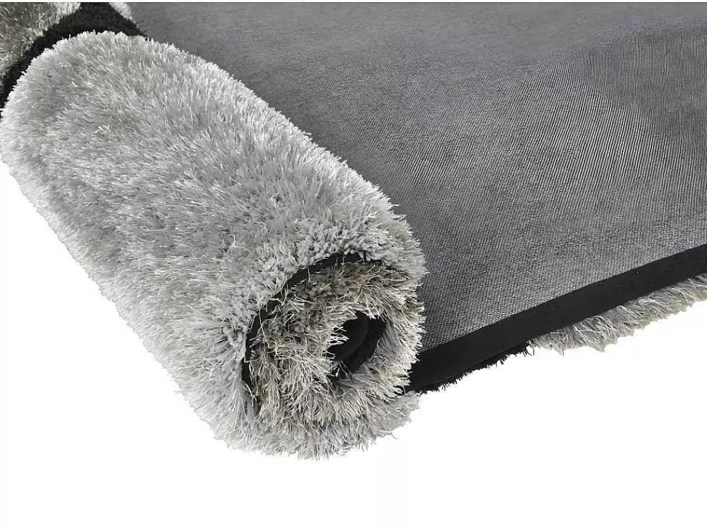 Tapete Shaggy*OZAIA Tapete Felpudo Em Poliester De 160 X 230 Cm Cor Cinza - Pietra