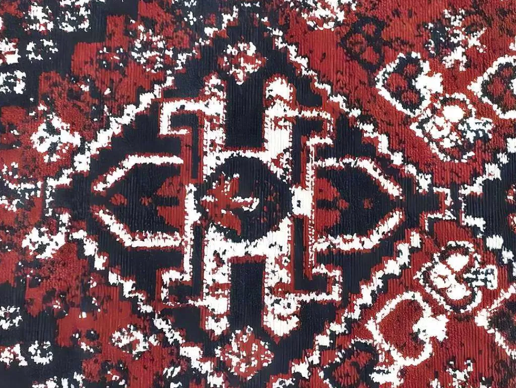 Tapete Grande*OZAIA Tapete Oriental De 160 X 230 Cm Vermelho E Preto - Sylhet