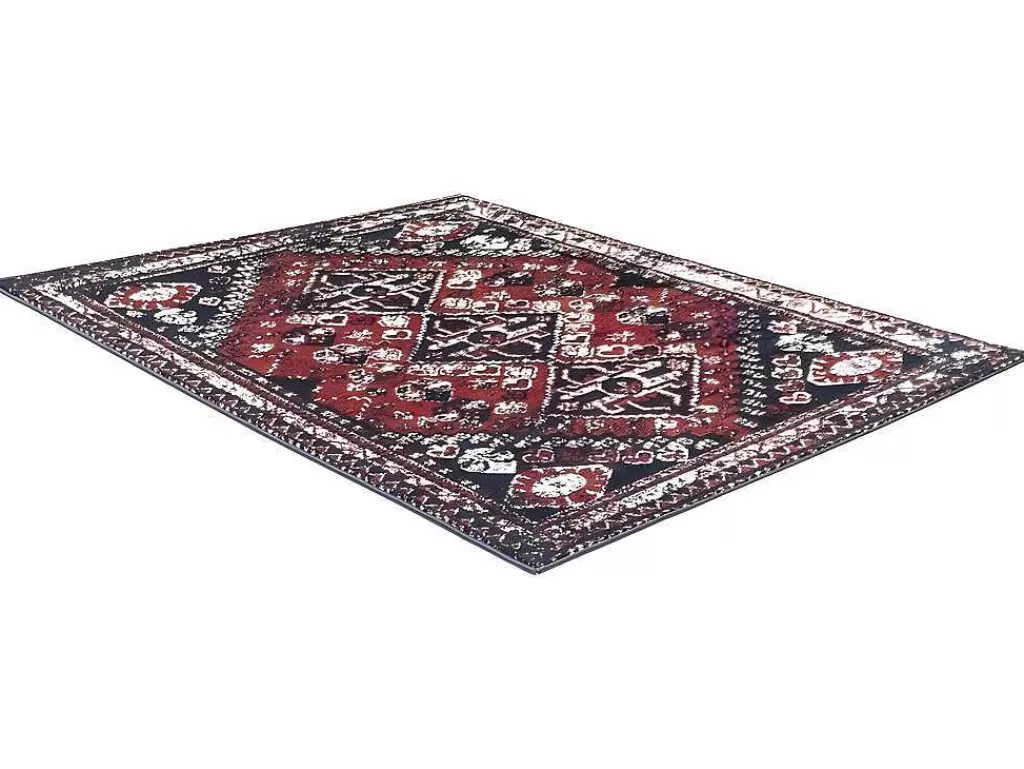 Tapete Grande*OZAIA Tapete Oriental De 160 X 230 Cm Vermelho E Preto - Sylhet