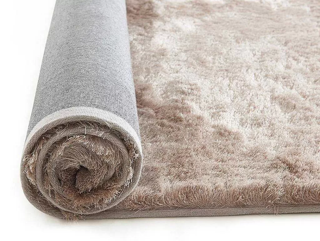 Tapete De Sala*OZAIA Tapete Shaggy Dolce Taupe Reflexo Bege - Poliester 200*290 Cm