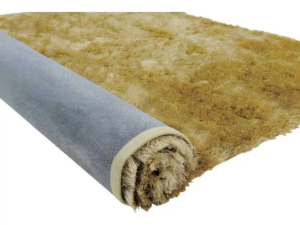 Tapete De Sala*OZAIA Tapete Shaggy Glitter - Dourado - 120*170 Cm