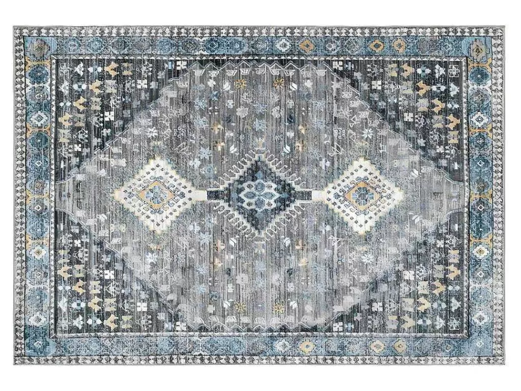 Tapete Grande*OZAIA Tapete Vintage Oriental 160 X 230 Cm Cinza - Clossy