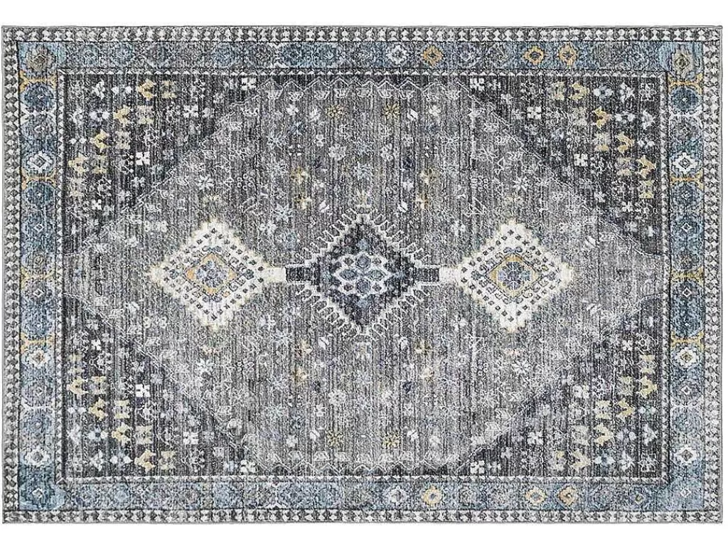 Tapete Grande*OZAIA Tapete Vintage Oriental 200 X 290 Cm Cinza - Clossy