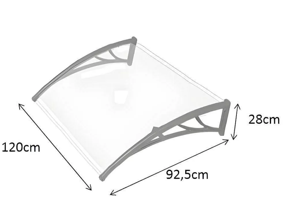 Cobertura De Porta*Vente-unique Toldo Copalina Em Aluminio - 120 X 92,5 Cm