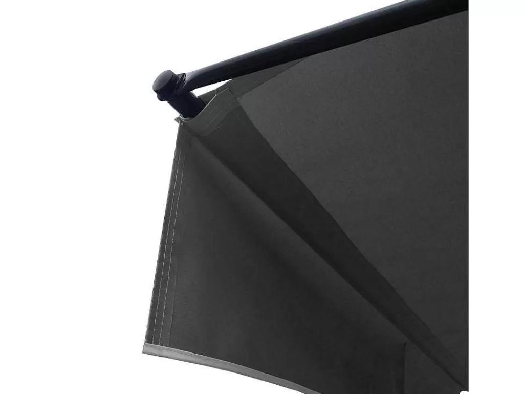 Toldo E Persiana De Exterior*Happy Garden Toldo De Varanda Chene 3 1,2M - Tecido Antracite E Moldura Cinzenta