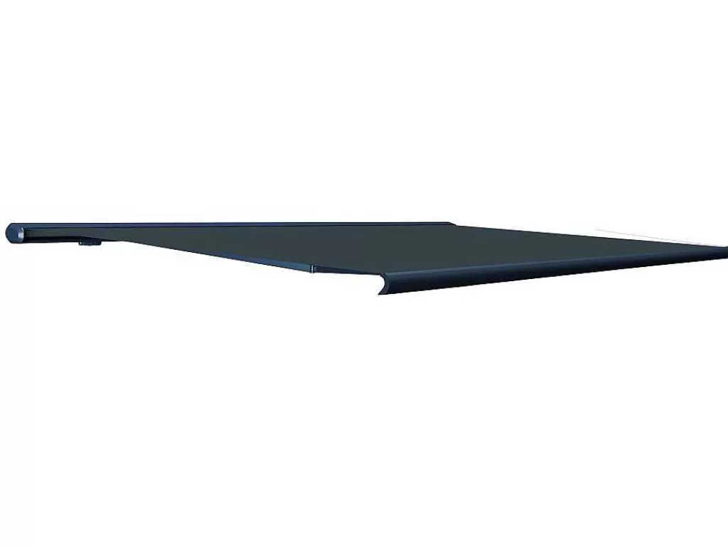 Toldo E Persiana De Exterior*Vente-unique Toldo Retratil Motorizado Com Leds E Caixa Integral 6 X 3,5 M, Lona Acrilico Antracite - Galaxa