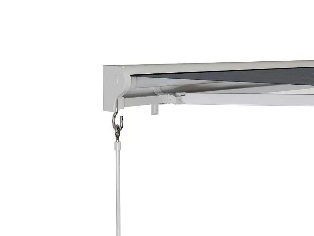 Toldo E Persiana De Exterior*Vente-unique Toldo Retratil Motorizado Com Semicaixa 4 X 3 M Antracite - Cofana