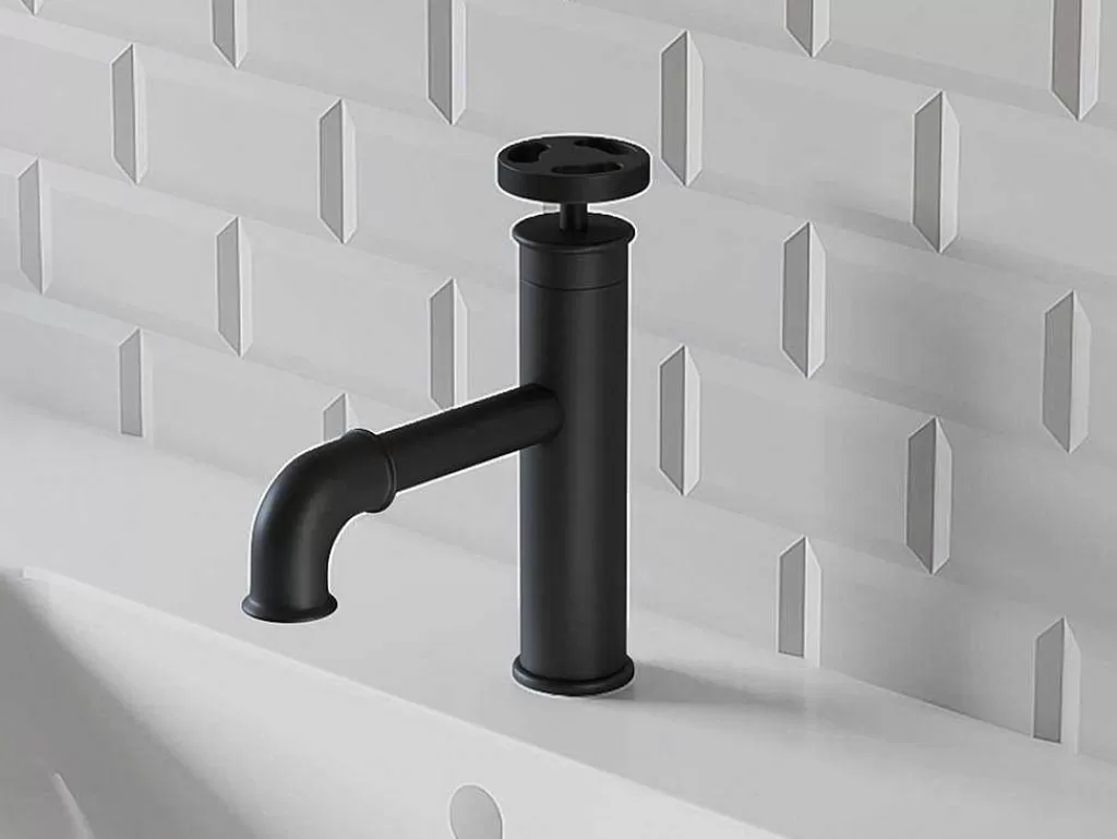 Torneira*Shower & Design Torneira Misturadora Mecanica A19,6 Cm Preto Mate - Kapuas