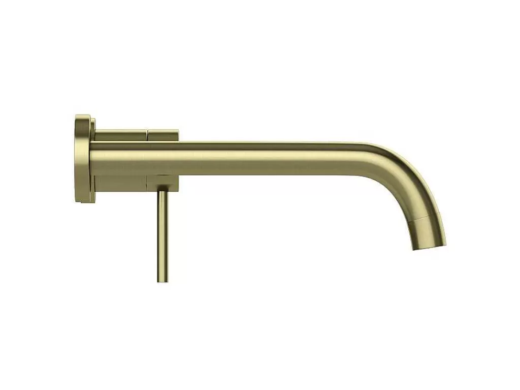Torneira*Shower & Design Torneira Misturadora Mecanica De Encastrar Com Ponta Arredondada Dourada Acabamento Alisado - Lozoya