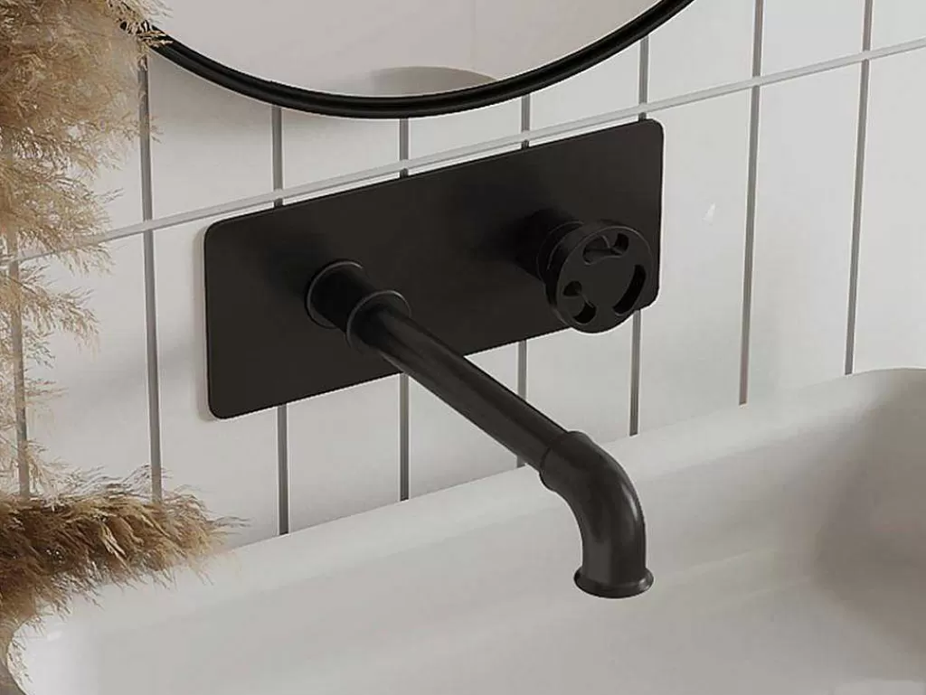 Promoções Casa De Banho & Bem-Estar*Shower & Design Torneira Misturadora Mecanica De Encastrar Preto Mate - Kazanka