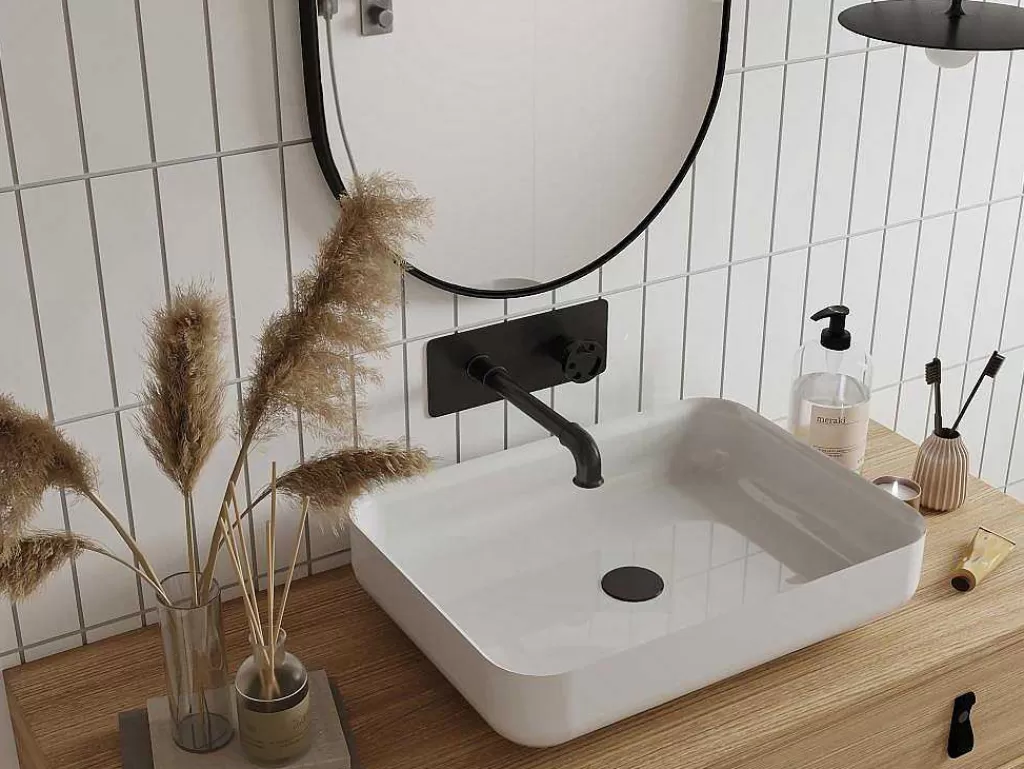 Promoções Casa De Banho & Bem-Estar*Shower & Design Torneira Misturadora Mecanica De Encastrar Preto Mate - Kazanka