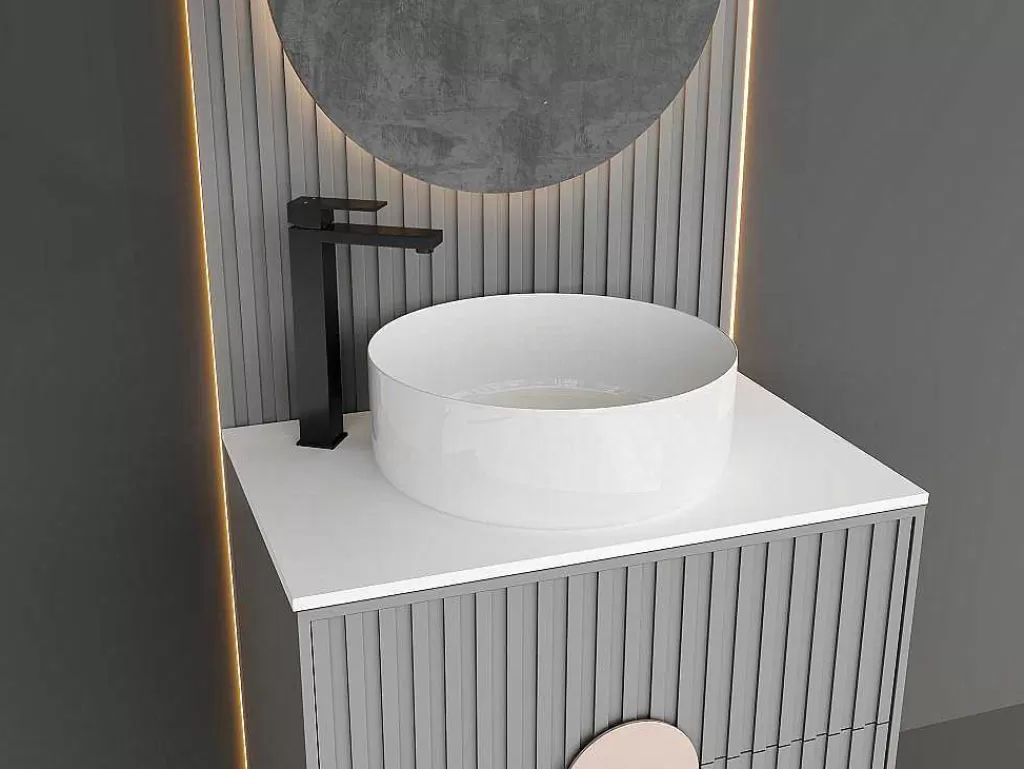 Torneira*Shower & Design Torneira Misturadora Mecanica Quadrada Em Inox Escovado Preto Mate A31 Cm - Canilas