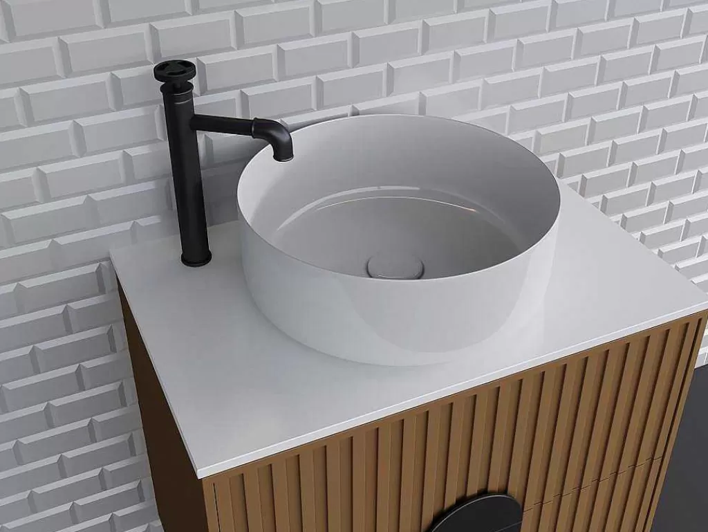 Torneira*Shower & Design Torneira Misturadora Mecanica Sobrelevada A30,3 Cm Preto Mate - Kodva