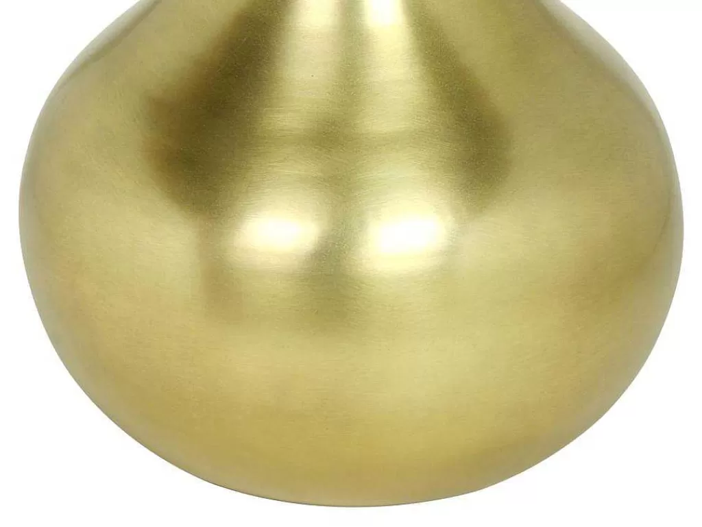 Objeto De Decoração Interior*OZAIA Vaso Em Metal Dourado A.30 Cm Acabamento Latao Antigo - Gizeh