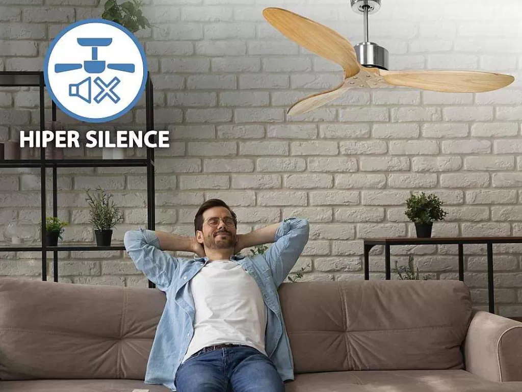 Ventilador*Purline Ventilador De Tecto O132 Cm Com Wifi Reversivel Hypersilence