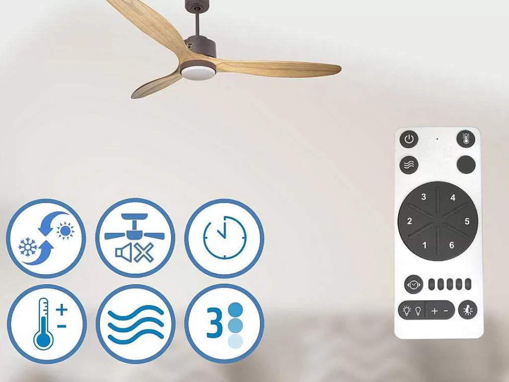 Ventilador*Purline Ventilador De Tecto O166 Cm Com Hipersilencio Wifi Reversivel