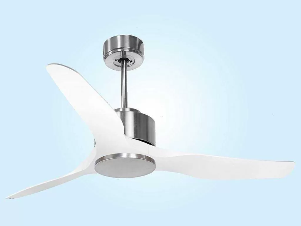 Ventilador*Purline Ventilador De Tecto Reversivel Termostato Regulavel Termostato Wifi Motor Dc Tectos Inclinados Controlo Remoto Adaptador De Luz De Tres Tons 2/3 Laminas Memória Hipersilenciosa