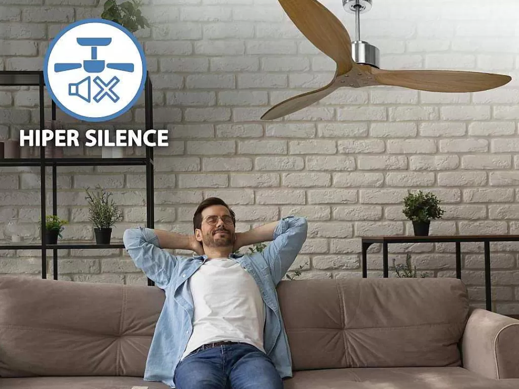 Ventilador*Purline Ventilador De Tecto Reversivel Termostato Reversivel Motor Wifi Tectos Dc Hypersilence Memory Fullwood