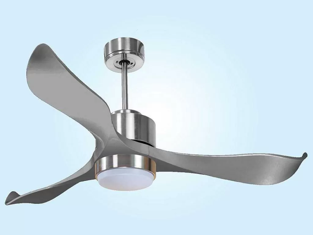 Ventilador*Purline Ventilador De Tecto Reversivel Termostato Reversivel Termostato Regulavel Wifi Motor Dc Tectos Inclinados Controlo Remoto Memória Luminosa De Tres Tons