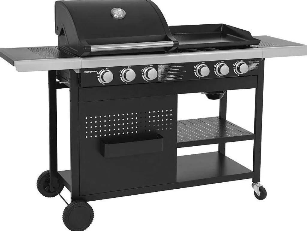 Barbecue, Braseiro De Jardim, Plancha*Happy Garden Vesuvio Duo Barbecue A Gas - 3 Queimadores + Plancha 3 Queimadores