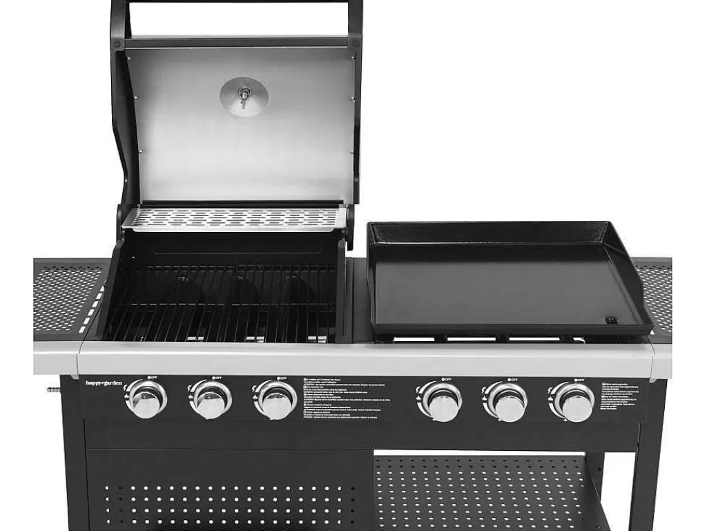 Barbecue, Braseiro De Jardim, Plancha*Happy Garden Vesuvio Duo Barbecue A Gas - 3 Queimadores + Plancha 3 Queimadores
